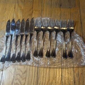 WMF Cromargan Fish Set 12pc 6 Knives 6 Forks Stainless Steel Silverware Korea